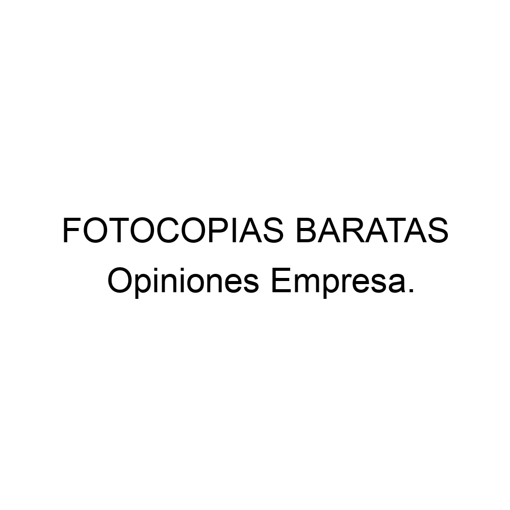 Opiniones FOTOCOPIAS BARATAS, Madrid ▷ 649033023