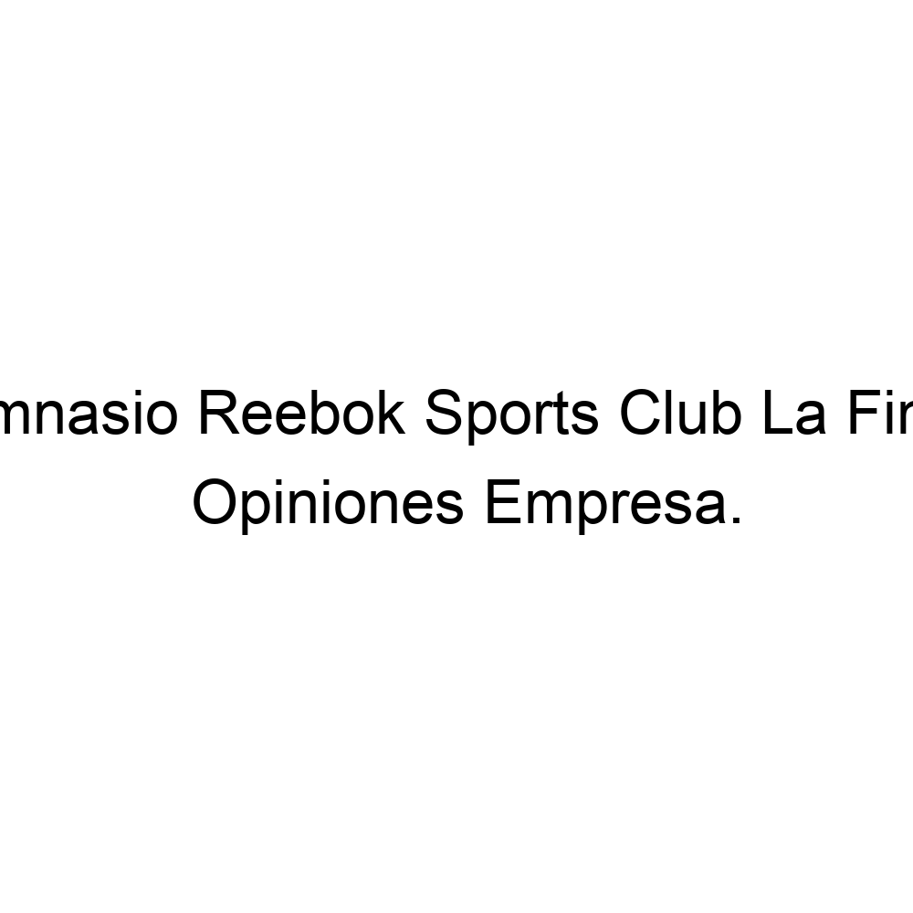Cardenal Abreviatura robot Opiniones Gimnasio Reebok Sports Club La Finca, Pozuelo de Alarcón ▷  914260507