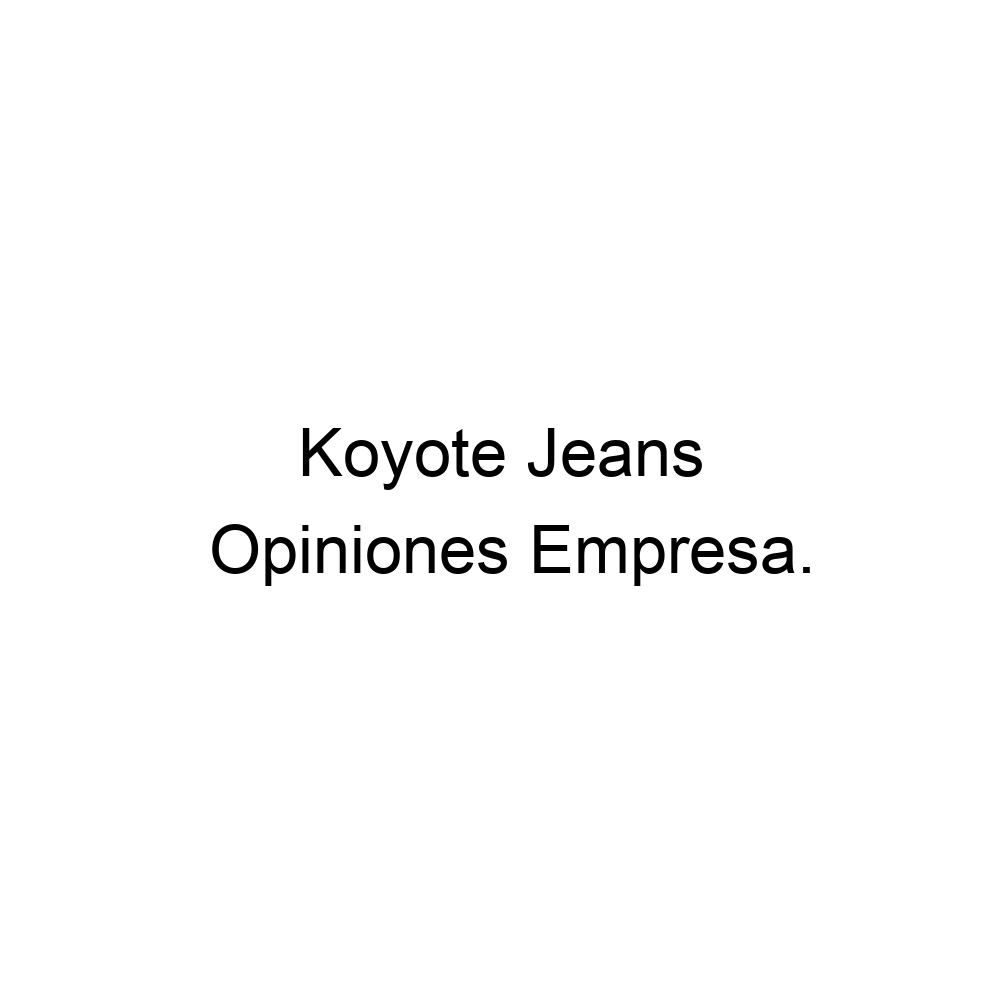 Koyote Jeans: opiniones, fotos, número de teléfono y dirección de Ropa y  calzado (Madrid) | Nicelocal.es